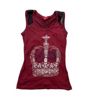 vintage y2k mcbling / scene / emo tank top < 3 !